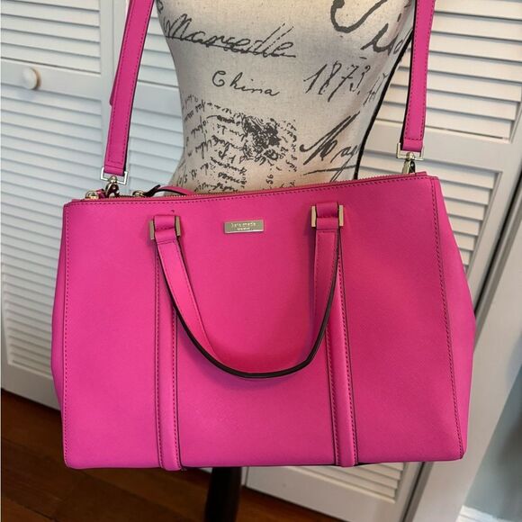 NWT *Kate Spade* Bougainvillea Pink Handbag Loden Newbury Lane
